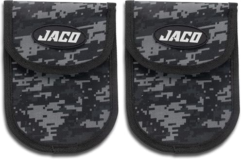 JACO Utility Tool Pouch | Multi-Purpose Storage Pouch for Tire Gauges, Tools, & Accessories (Digital Camo) - size: Small (Pack of 2)