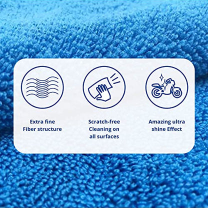 Shinykings Motorcycle Cleaner Wash&Shine 66 | WATERLESS Motorcycle Wash with Ultra Shine Effect | Powerful Detailing Spray for All Surfaces | Motorcycle Cleaning Kit California | 64 fl.oz