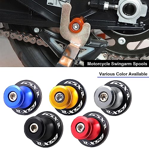 2pcs M8*1.5 Motorcycle Swing Arm Sliders Spools 8mm for Suzuki GSXR 600 750 1992-2024 GSX-R 1000 2001-2024 GSXS 600 750 1000 GSX-8R GSX-8S 2023 -Gray - color: Spool - Gray