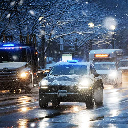 Nilight 12 Inch Roof Top Strobe Lights 48LED Hazard Light Emergency Safety Warning LED Flashing Bar Magnetic Mount 12V 24V Cars Trucks Tractors Snow Plows Construction Vehicles - color: Blue
