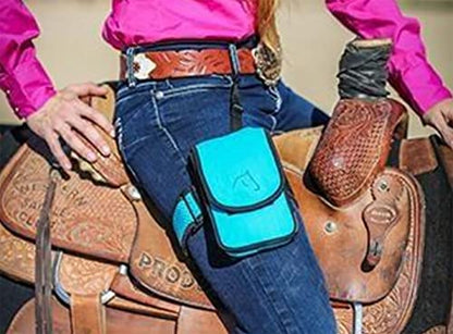 The Horse Holster Cell Phone Holder, Mossy Oak Country Roots Pink, L/XL - Holds All Cellphones, Money, Credit Cards, Lip Balm, Safely Secure Essentials During Activity, 4 Ways to Wear, Riding, Biking - color: Mossy Oak Country Roots Pink, size: L/XL Leg S