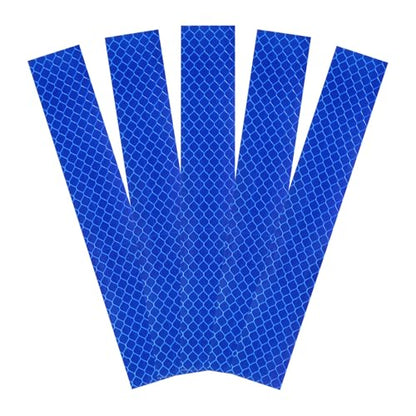 HARFINGTON Reflective Stickers High Visibility Diamond-Grade Reflective Adhesive Tape Waterproof for Bike Car Motorcycle Trailer - color: Blue