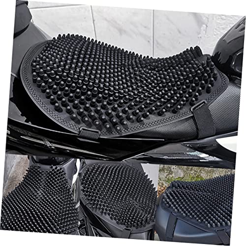 Thick Silicone Motorcycle Seat Cushion Cover Non-Slip Heat Insulation Pad Sunscreen Protection for Electric Bikes and Motorcycles Breathable and Sturdy