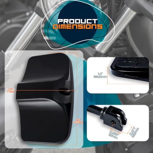 Rear Passenger Footpeg Passenger Peg Floorboard Footboard for Harley (18-later Softail, MetalSkull-Black) - size: MetalSkull-Black