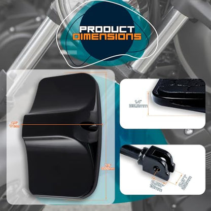 Rear Passenger Footpeg Passenger Peg Floorboard Footboard for Harley (18-later Softail, MetalSkull-Black) - size: MetalSkull-Black