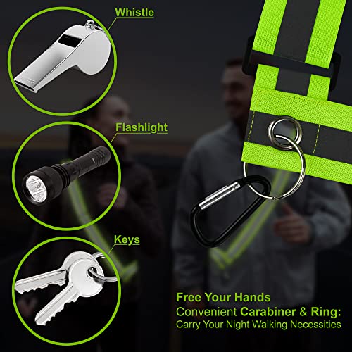 Reflective Sash for Walking at Night Adjustable Safety Sash for Men Women Kids Reflective Belt Sash for Running Walking Biking - color: 2 Sashes