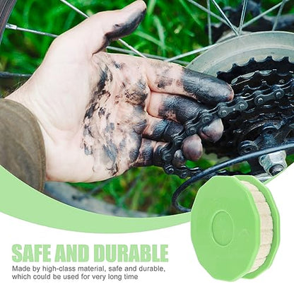Toddmomy 2pcs Bike Roller Lubricator Tool Bike Chain Oiler Lubricator Bike Chain Roller Oiler for Mountain Bike City - color: Light Green