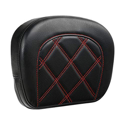 Detachable Sissy Bar Backrest Pad Fits For Harley 1997-2023 Touring Road King Tri Glide Street Glide Road Glide Electra Glide 2018-2023 Softail Slim FLSL Low Rider FXLR - color: Style F# 2