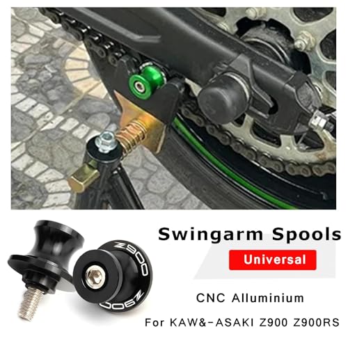 For Z900 2017-2025 8MM Swing arm Spools Slider Stand M8 x1.5 Black for KAW&-ASA*KI Z900 SE Performance Z900RS 2017 2018 2019 2020 2021 2022 2023 2024 2025 - color: SS-Black