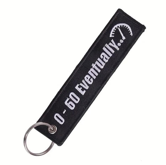 PrimeSecrets Keychains for Motorcycle, Scooter, Car, Mopes, ATV, Backpack Gift Men Women Street Racing Auto Parts Accessories - color: 0-60 Eventually