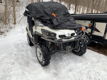 NEVERLAND UTV Cover 2-3 Seater - Heavy Duty Side by Side Cover Waterproof Outdoor Compatible with Polaris Ranger RZR Yamaha Wolverine Can-Am Defender Honda Kawasaki Teryx Textron Off Road Wildcat - size: up to 126 inch L