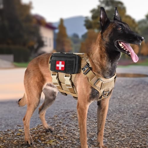 FRTKK Tactical Molle Admin Pouch Utility Laser Cut EDC Tool Pouch Bag Horizontal Modular Pouches Include US Flag Patch and Keychain - color: Red A