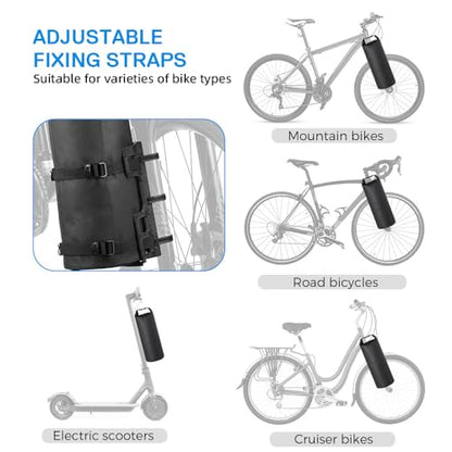 2Packs Bike Fork Bags Waterproof Roll Top Design 5L/7L Bicycle Dry Bag Fork Sacks Cycling Pack Bike Pannier for Moutain Bikes Road Bikes Electric Scooters - color: 5L