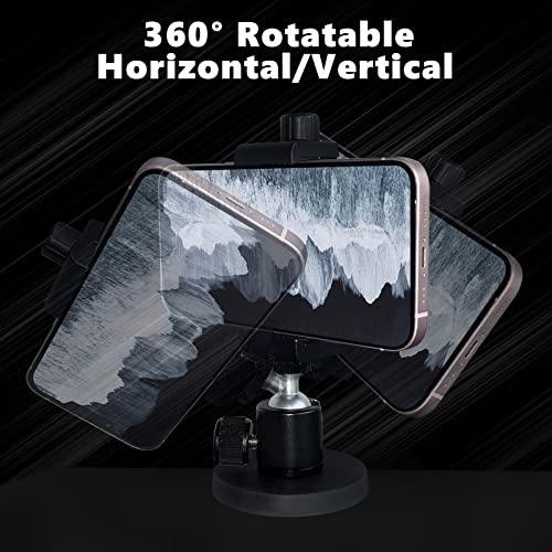 Vinkqiado Gym Magnetic Phone Mount Holder, Heavy Duty Magnet Base Cell Phone Clamp, Attracts to Ferrous Metal Surface, Designed for Gym, Motorcycles Tank, Tractor, Toolbox, Mechanics, Truck, Forklift