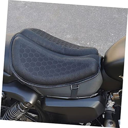 Breathable Mesh Motorcycle Seat Pad Half Cover Buckle Design for Motorbike