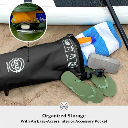 STOVER 5/10/25/30/40/55L Waterproof Dry Bag- Roll-Top Backpack w/Phone Case- Kayaking, Hiking, Camping, Boating- Men/Women - color: 10l Black, size: 10L