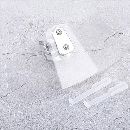 Dioche Deflector Universal Motorcycle Windshield Extension Kit - Heighten ClipOn Spoiler Wind Deflector for Enhanced and Comfort