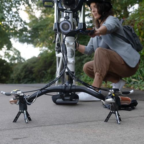 The Original Handlebar Jack Portable Repair Stand V3 | Made in the USA | 3.7" Ground Offset, for Bicycles, eBikes | Compatible w All Electric Bikes