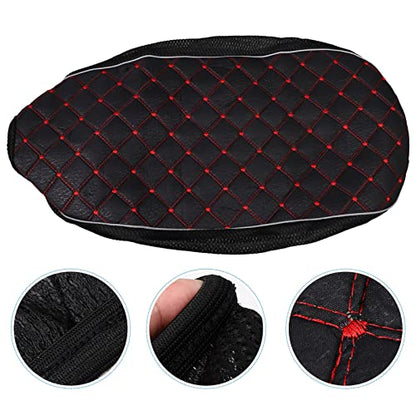 VICASKY Black Universal Motorcycle Seat Cover,3D Spacer Mesh Fabric Scooter Cushion Breathable Anti-Slip Moped Seat Cover for All-Weather Protection & Comfort Riding