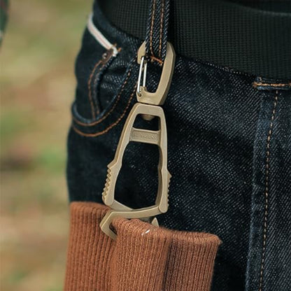 2 Pcs Gloves Belt Clips Hanger Gloves Holder Grabbers Clip Holder Work Clip Keeper Easy to Use Belt Clips Clamp Lightweight Connector - color: A