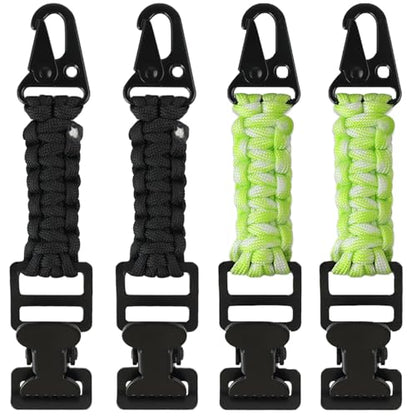 weryerker 2PCS Tactical Glove Clip Holder Anti-slip Nylon Work Glove Holder Clip, for Tactical Backpack, Tool Belt, Outdoor - color: 4pcs Black+green