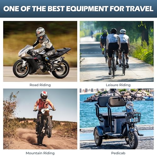 Motorcycle Phone Mount, Handlebar Clamp Base Fits 0.5"-2" Diameter Bars, 25mm Ball Head & Aluminum Socket Arm, 360° Rotatable, Universal for iPhone/Android Phones Width 2.56"-3.74"(KPS-07) - color: KPS-07