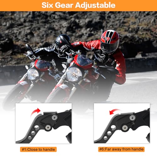 Motorcycle Brake Pump Lever 7/8" 22mm Hydraulic Master Cylinder Reservoir Clutch CNC Left & Right Set Universal Replacement for Harley Honda Kawasaki Suzuki Yamaha (Black) - color: Black