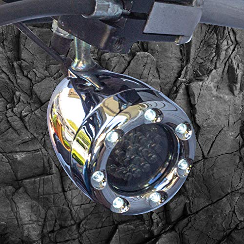 Eagle Lights 2 Inch Bullet Front Infinity Beam LED Turn Signals w/Running Light Ring Covers for Harley Davidson - Chrome / 1157 Base - color: Chrome