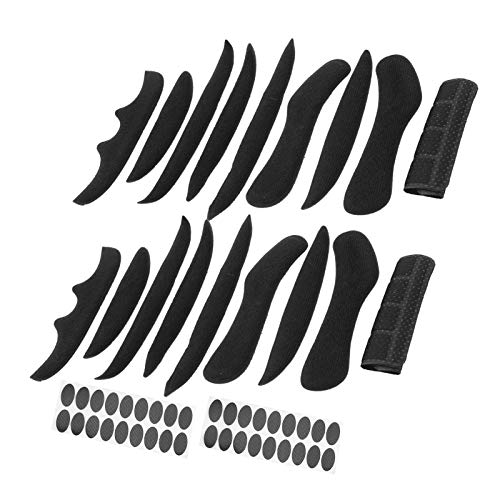 Universal Helmet Liner Replacement Kit, 18 Piece Foam Padding Set with Adhesive for Motorcycle, Bike, Sports Helmets