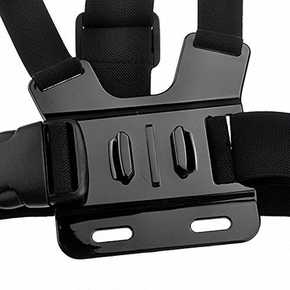 Chest Harness Mount Compatible with Gopro Hero 13 12 11 10 9 8/AKASO EK7000 Brave 4/ODDV/Hiicam/DJI Osmo/Icefox/Camlance/WOLFANG Action Camera Accessories, Adjustable Chest Strap Mount with J Hook