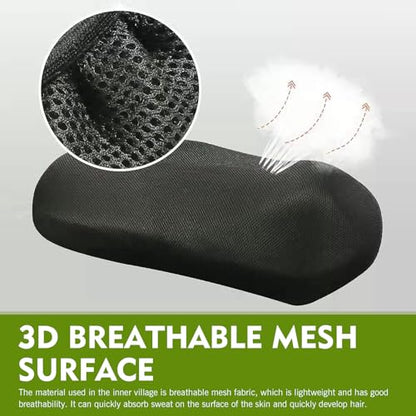 Motorcycle Seat Cover, Heat-Insulating & Non-Slip Seat Cover with Elastic, Honeycomb Breathable Mesh Fabric Mat, Universal for Most Motorcycles (Black #M) - color: Black #Middle