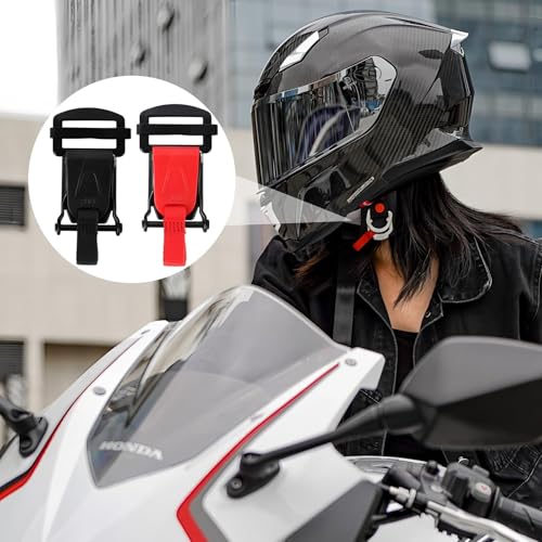 2 Pack Helmet Quick Release Buckle Kit, Motorcycle Helmet Quick Release Chin Strap Clip, Double D-Ring to Insert Buckle Conversion, Carbon Steel Fast Release for Full Half 3/4 Helmets