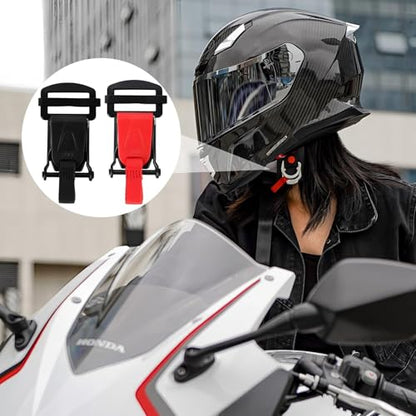 2 Pack Helmet Quick Release Buckle Kit, Motorcycle Helmet Quick Release Chin Strap Clip, Double D-Ring to Insert Buckle Conversion, Carbon Steel Fast Release for Full Half 3/4 Helmets
