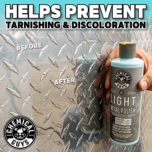 Chemical Guys SPI_404_16 Light Metal Polish (Works on Chrome, Stainless Steel, Aluminum & More), 16 fl oz - style: Light Metal Polish