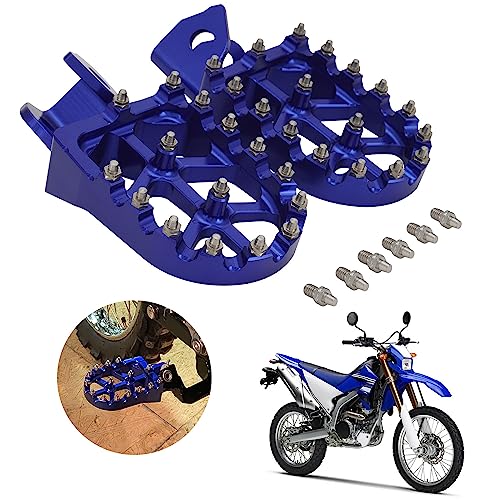 AnXin Dirt Bike Foot Pegs Motorcycle Footpegs Foot Pedals Rests CNC For WR250R 2008-2020 WR250X 2008-2011 Blue - color: blue, size: WR250R WR250X