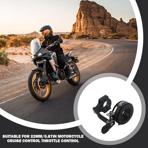 Throttle Lock Motorcycle Control Throttle Assist Clamp Handlebar Grip Accelerator Assistant Accessory with 7/8 Inch and 1 Inch Bars for Motorcycle Scooter