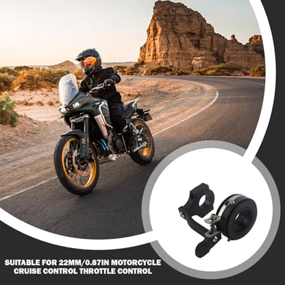 Throttle Lock Motorcycle Control Throttle Assist Clamp Handlebar Grip Accelerator Assistant Accessory with 7/8 Inch and 1 Inch Bars for Motorcycle Scooter