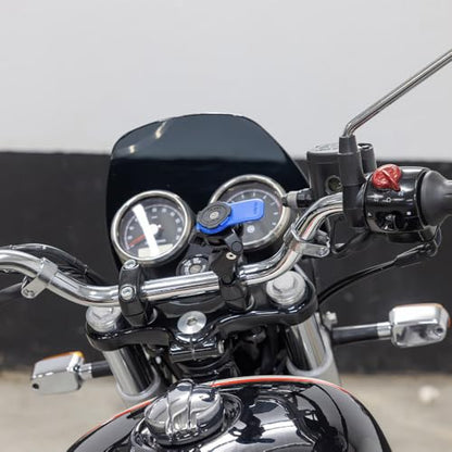 Quad Lock Handlebar Clamp Motorcycle Phone Mount with Vibration Dampener and MAG Phone Case for iPhone 12 Mini - size: iPhone 12 Mini