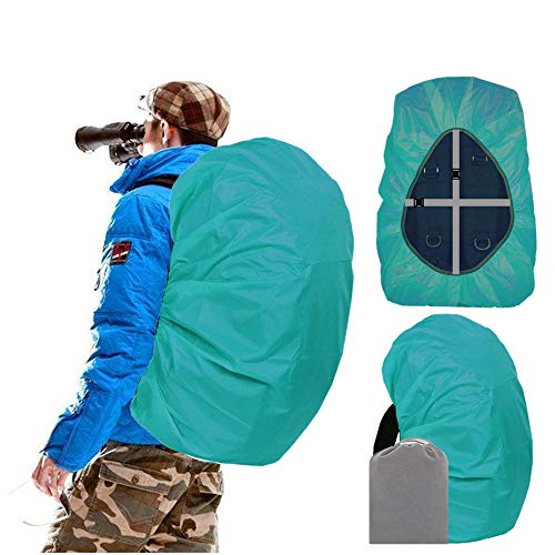 Joy Walker Waterproof Backpack Rain Cover, 12000mm Ultra-Waterproof, Upgraded Ultra-Strong Multilayers, Antislip Buckle Strap - color: Lake Blue, size: XXL (for 70-90L backpack)