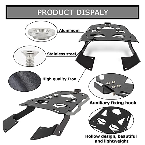 PSLER Motorcycle Luggage Rack for NX500 2024+, CB500X 2012-2023, CB400X 2021-2023, Motorcycle Rear Cargo Carrier Tail Bracket Support Shelf for CB400X CB500X NX500 Accessories