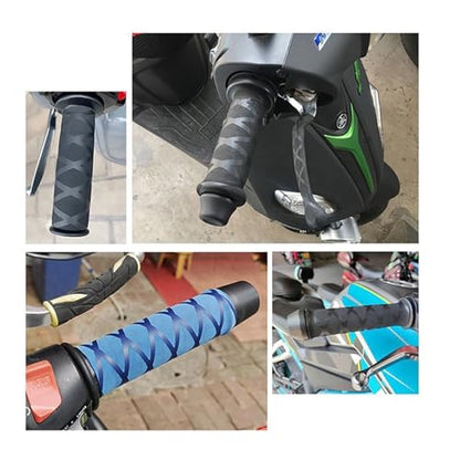 Non-Slip Rubber Grip Glove Motorcycle Handle Cover Universal Heat Shrinkable Grip Cover Sleeve Handlebar Covers Handlebars Grips - color: Handlebar-Black