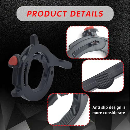 ijuicy Motorcycle Cruise Control Assist, Motorcycle Throttle Lock, Throttle Cruise Control, Motorcycle Cruise Control Throttle Clamp, Universal Motorcycle Throttle Accessories (Black)