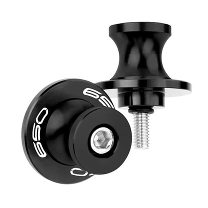 Motorcycle Swing Arm Spools M8 Paddock Slider Stand Bobbins For Z650 RS EX650 Ninja 650KRT 650R Vulcan S 650 VN650 Versys650cc KLE650 2026 2025 2024 Swingarm Spool Accessories (Black) - color: Black