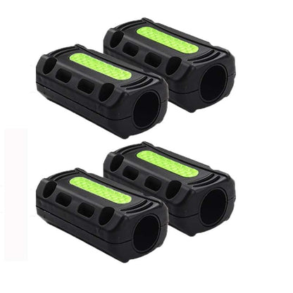 4 Pack Motorcycle Crash Bar Bumper Blocks Protectors with Reflective Strip Protective Block for Motorcycle Engine Guard Crash Bar Highway Bumper Guards Body Frame Bars 7/8 inch and 1 Inch Tube