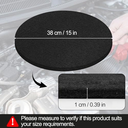 Oil Drain Splash Pad 5 Pcs 15 inch Diameter Oil Pan Splash Guard, Anti Splash Oil Drain Mat, No Splatter Oil Pad Fits Most Oil Drains - Round, Black - color: Round, size: 15"-5PCS