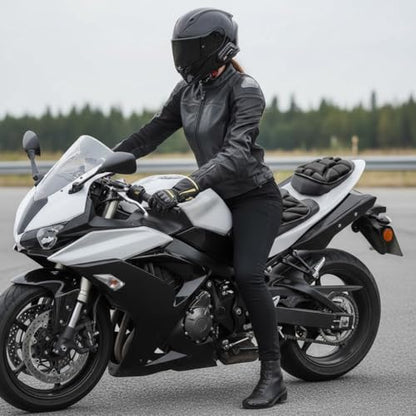 Motorcycle Seat Cushion for Kawasaki Concours 14 2008-2023, Motorcycle Seat Pad with 3D Gel Cushion, Shock Absorbing Anti-Slip Breathable Moto Accessories