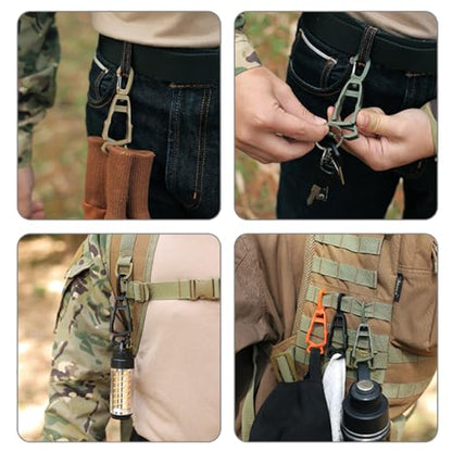 2 Pcs Gloves Belt Clips Hanger Gloves Holder Grabbers Clip Holder Work Clip Keeper Easy to Use Belt Clips Clamp Lightweight Connector - color: A