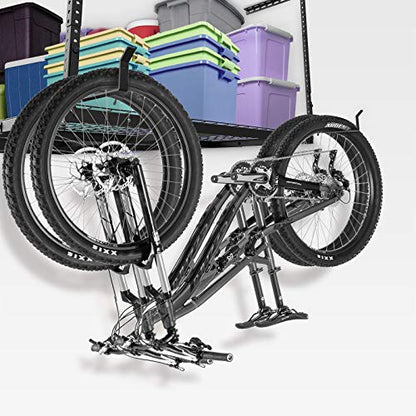 FLEXIMOUNTS 2 Pack Add On Storage Utility Hook Accessory for Garage Ceiling Rack, Max Weight Capacity up to 35lbs, Black - color: Black