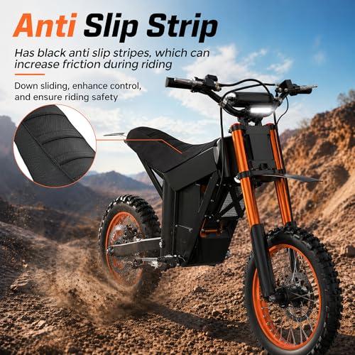 Electric Dirt Bike Seat Cover for Tutti Soleil 01,Black Stripe Non-Slip Motorcycle Cushion Cover for Tuttio Soleil01-Black - color: Black