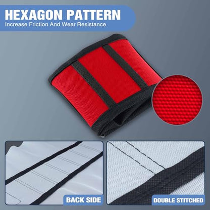 Motorcycle Dirt Bike Seat Cover Compatible with Yozma IN10 Universal Dirt Pit Motocross Rubber Seat Cushion (Black Red) - color: Black Red